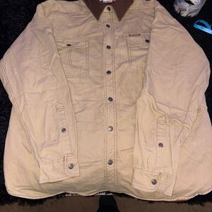 Columbia Men's Beige fleece lined Jacket